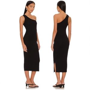 MICHAEL STARS NWT COCO  MIDI ULTRA RIBBED DRESS